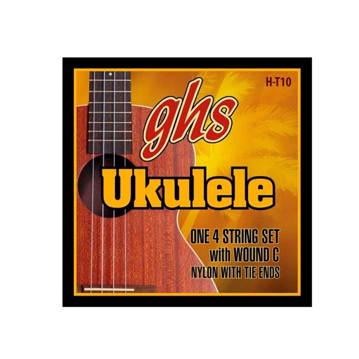 H-T10 - Enc Uke 4C Tenor Nln Strings Tie Ends 028/036 - Ghs 1