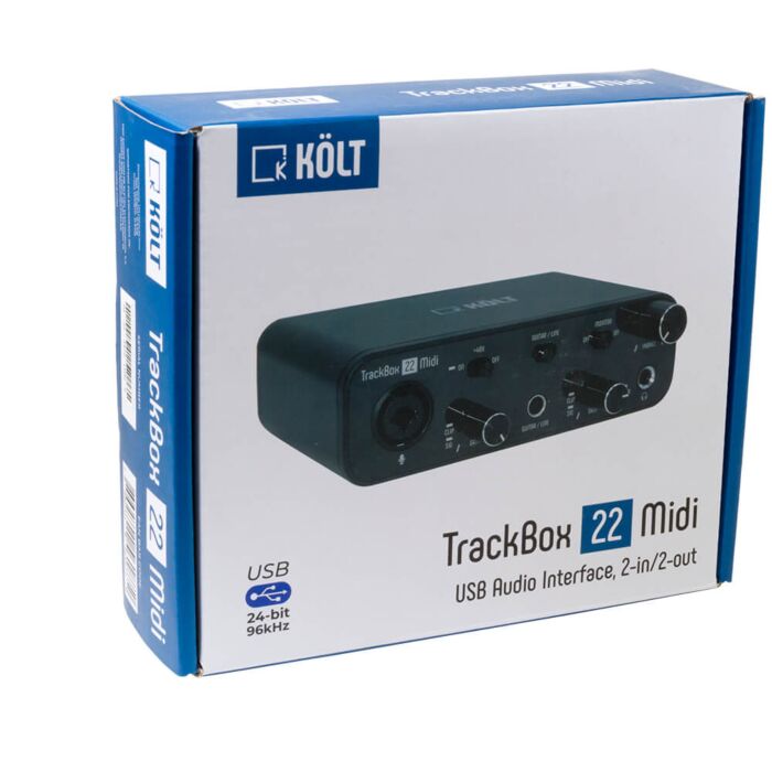 Interface de Audio Kolt TrackBox 22 MIDI 1