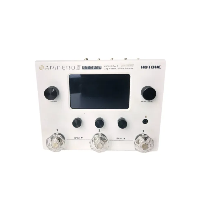 Pedal De Efeito Hotone Ampero II Stomp Mp-300 Branco Usado