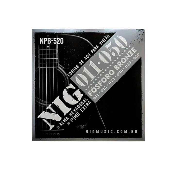Encordoamento Violão Aço Fósforo Bronze 011"-050" Npb520 Nig 1