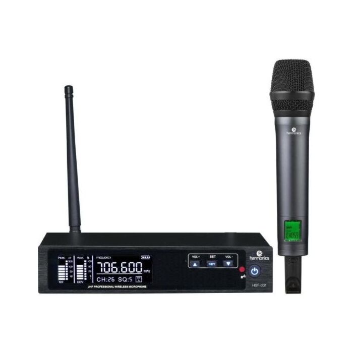 Microfone Sem Fio Harmonics HSF-300 Simples 1