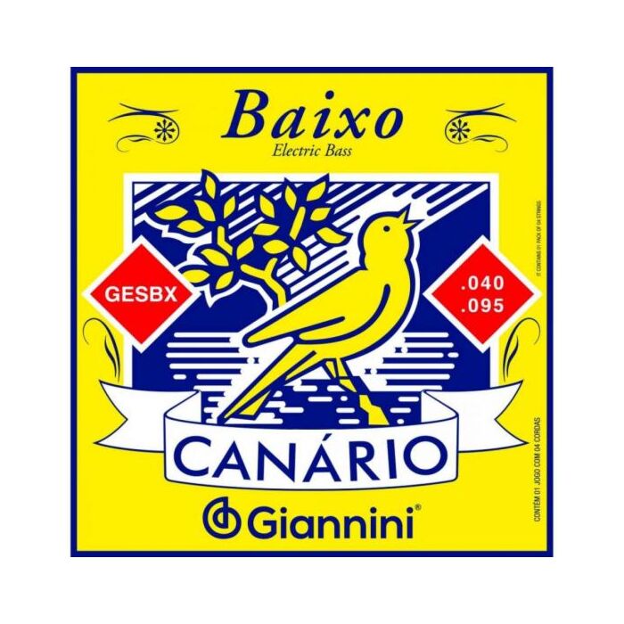 Encordoamento Para Contrabaixo 4 Cordas .040 Giannini GESBX G 1