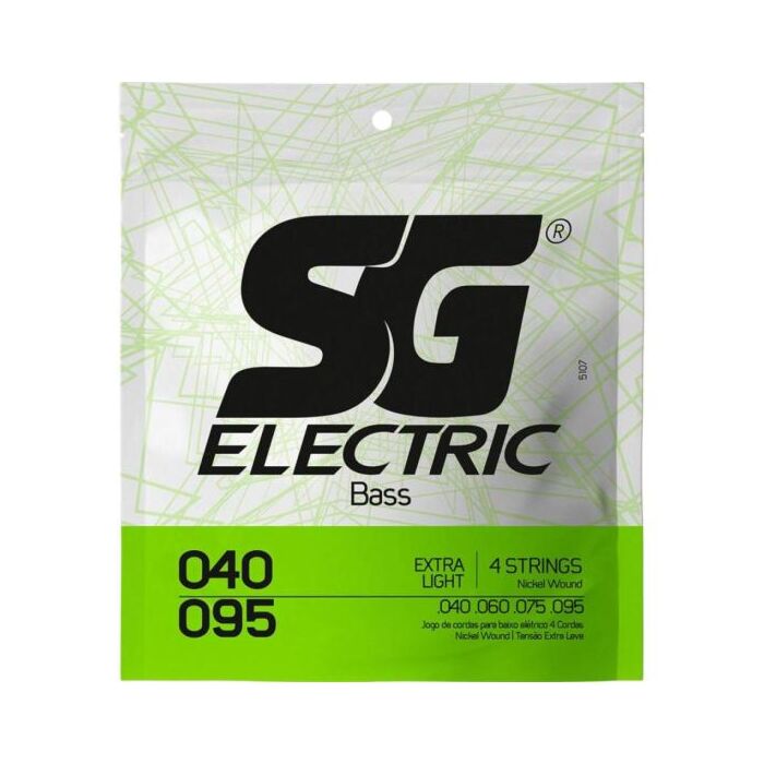 Encordoamento Para Contrabaixo 4 Cordas .040 Extra Light Niquel SG 1