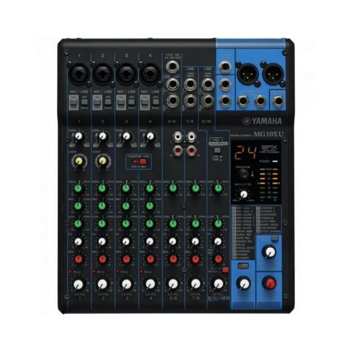 Mesa de Som Analógica Yamaha MG10XU 10 Canais 110V Preta 1