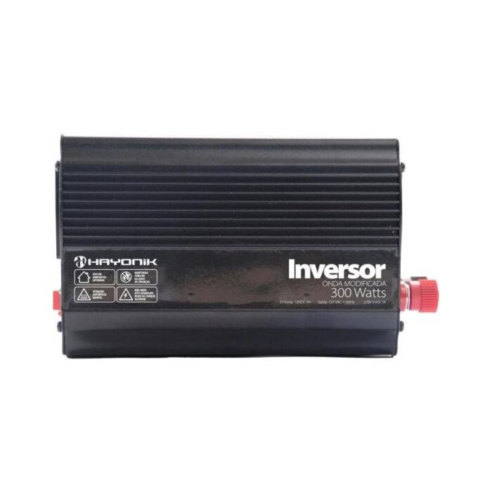 Inversor Automotivo HAYONIK MSW1103 Onda Modificada 300W 12V/127V 1 Inversor Automotivo HAYONIK MSW1103 Onda Modificada 300W 12V/127V 1