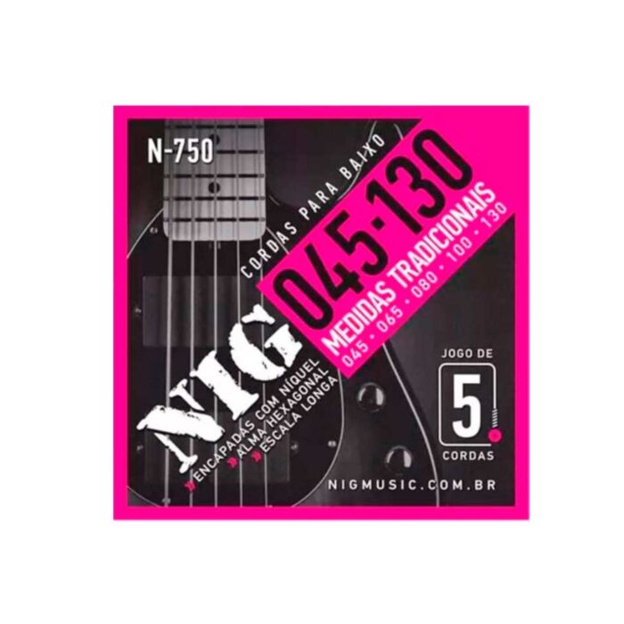 Encordoamento Contrabaixo 045/.130 - 5 Cordas N750 Nig 1