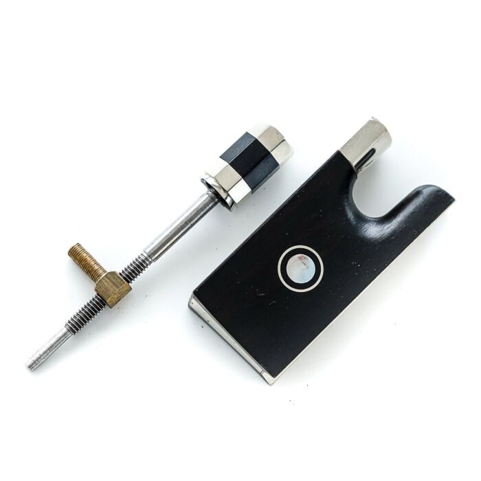 Talão Arco de Violino 4/4 Deut em Ebano com Olho Paris (Mop) 1