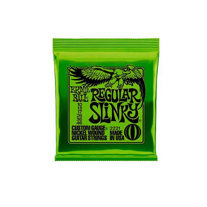 Encordoamento 010"-046" P/guitarra Regular Slink Niquel Ernie Ball P02221 1 Encordoamento 010"-046" P/guitarra Regular Slink Niquel Ernie Ball P02221 1