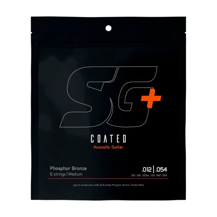 Encordoamento P/violão Fósforo Bronze Sg+ Revestido 012 1 Encordoamento P/violão Fósforo Bronze Sg+ Revestido 012 1