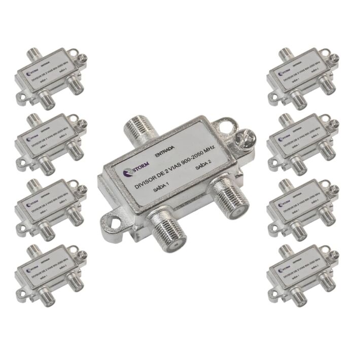 Divisor De Antena 1x2 5-2400mhz Satelite Storm 10 Unidades 1 Divisor De Antena 1x2 5-2400mhz Satelite Storm 10 Unidades 1
