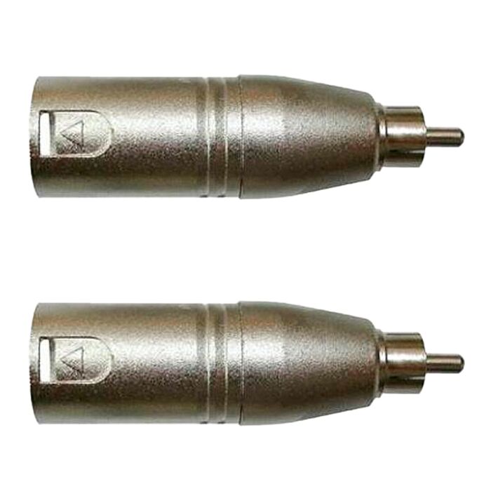 Adaptador Rca Macho P/xlr 3p Macho Niq. Wc 243 Ad 02 Unidades Wireconex 1