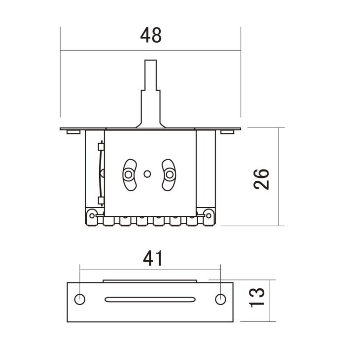 Chave Seletora 3 Posições Instrumentos Alpha ALP-3W 1