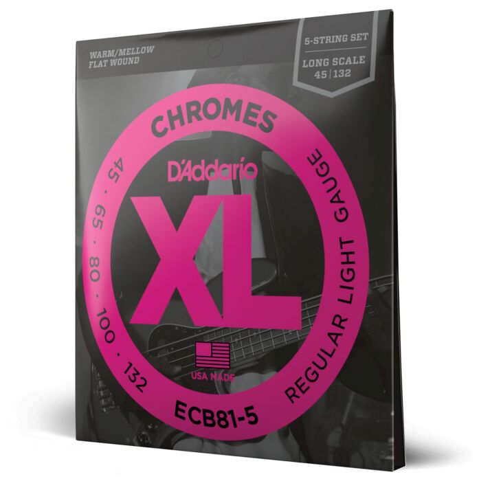 Encordoamento Baixo 5C 45-132 D Addario XL Chromes ECB81-5 1