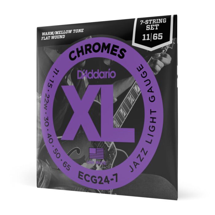 Encordoamento Guitarra 7C 11-65 D Addario XL Chromes ECG24-7 1 Encordoamento Guitarra 7C 11-65 D Addario XL Chromes ECG24-7 1