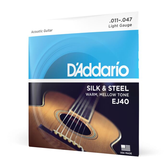 Encordoamento Violão Aço 11-47 D Addario Silk & Steel EJ40 1