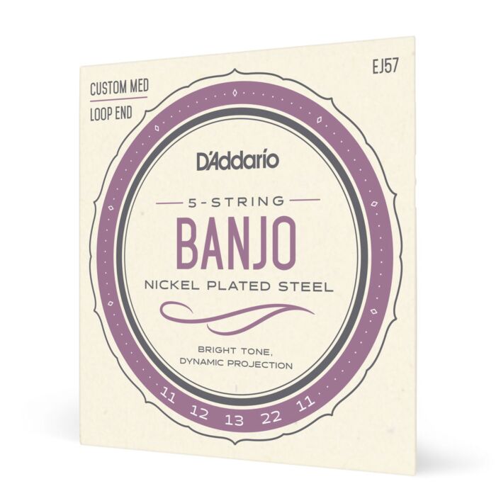 Encordoamento Para Banjo 5C D Addario Nickel Plated EJ57 1