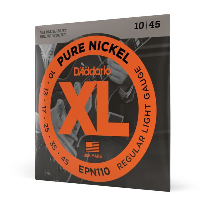 Encordoamento Guitarra 10-45 D Addario XL Pure Nickel EPN110 1