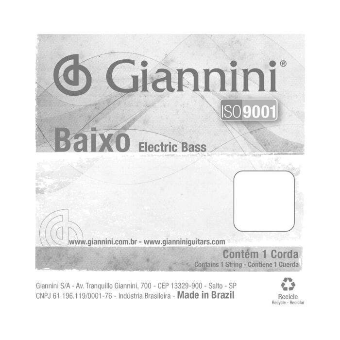 Corda Avulsa Baixo 4 Giannini Nickel Round Wound GEEBRL5.4 1