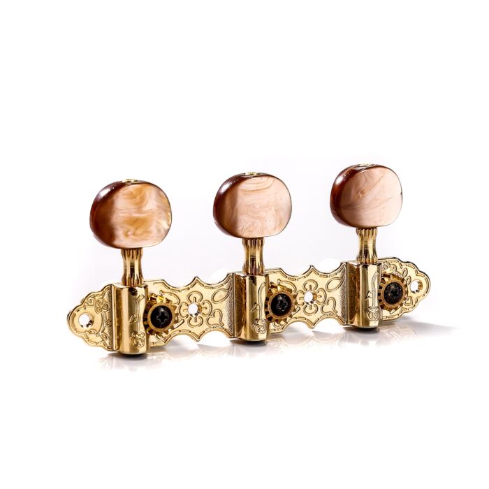 Tarraxa Para Violão Dourada/Marrom Spirit J800-GD-R1L1 1