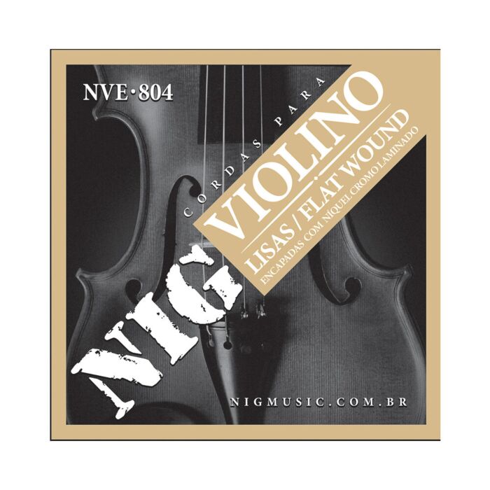 Encordoamento Para Violino 4/4 LisaNIG Nickel Crom NVE804 1