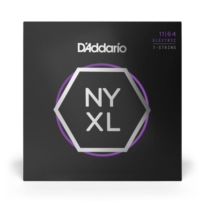 Encordoamento Para Guitarra 7C 11-64 D Addario NYXL1164 1