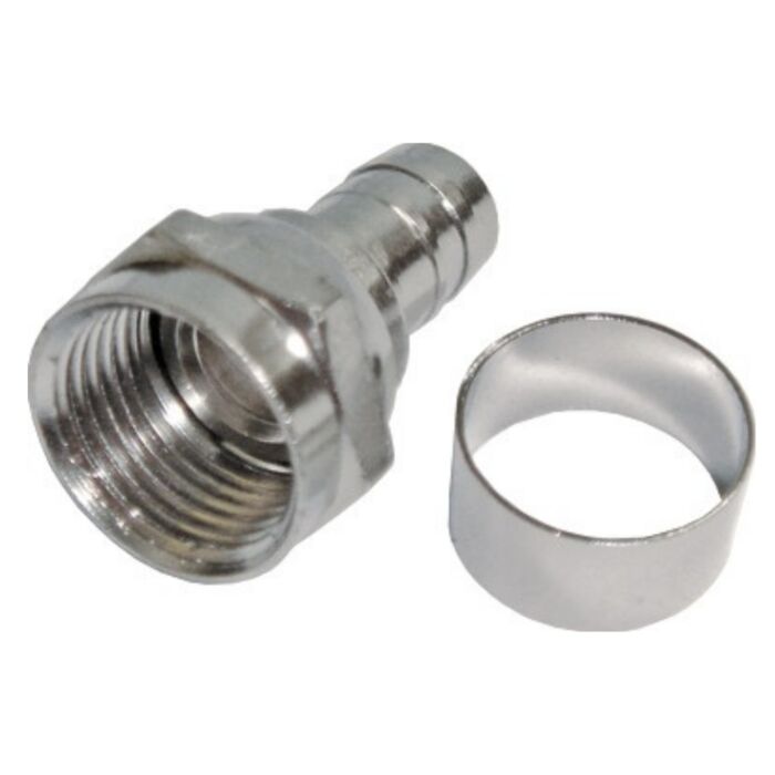 Conector F Rg 6 Com Anel Storm 100 Unidades 1