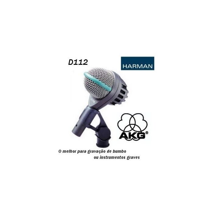 Akg d-112 instrument microfone Microfone para percussão, surdo e bumbo-akg d-112 instrument microfone ID-2362