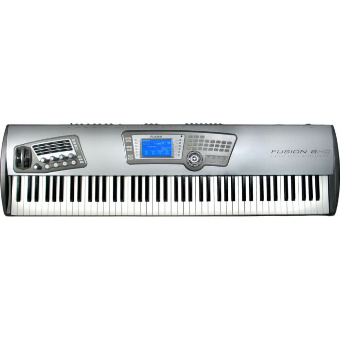 O Alesis Fusion 8HD é um teclado de estação de trabalho de sintetizador com uma ampla gama de recursos para atender às necessidades do tecladista moderno. Lançado em 2005, este produto da marca Alesis é um dos melhores instrumentos musicais disponíveis no