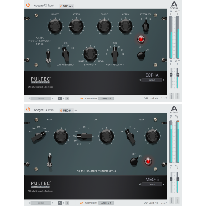 Pacote de EQ de programa + médio alcance - Apogee Bundle Pultec - Apogee Digital  | Bundles-Apogee Bundle Pultec - Apogee Digital  | Bundles ID-86237