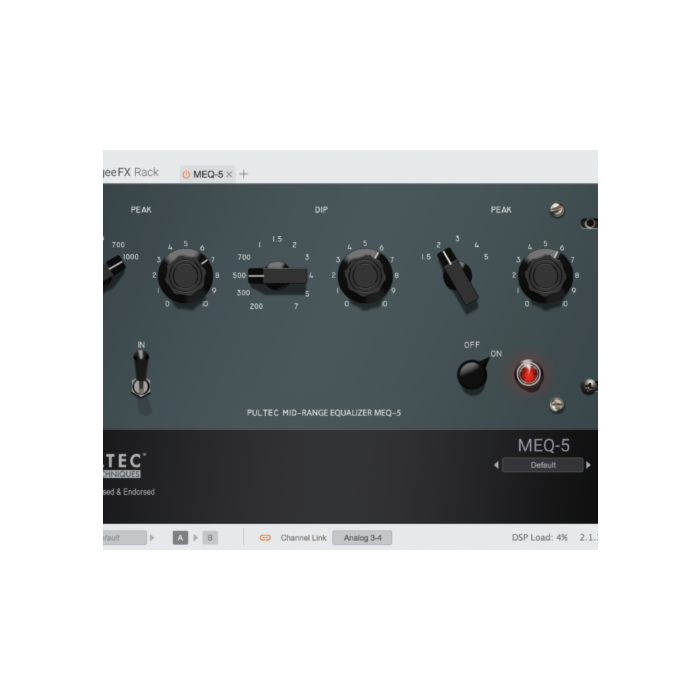 Pultec MEQ-5 equalizador de médio alcance - Apogee MEQ-5 - Apogee Digital  | EQ-Apogee MEQ-5 - Apogee Digital  | EQ ID-86234