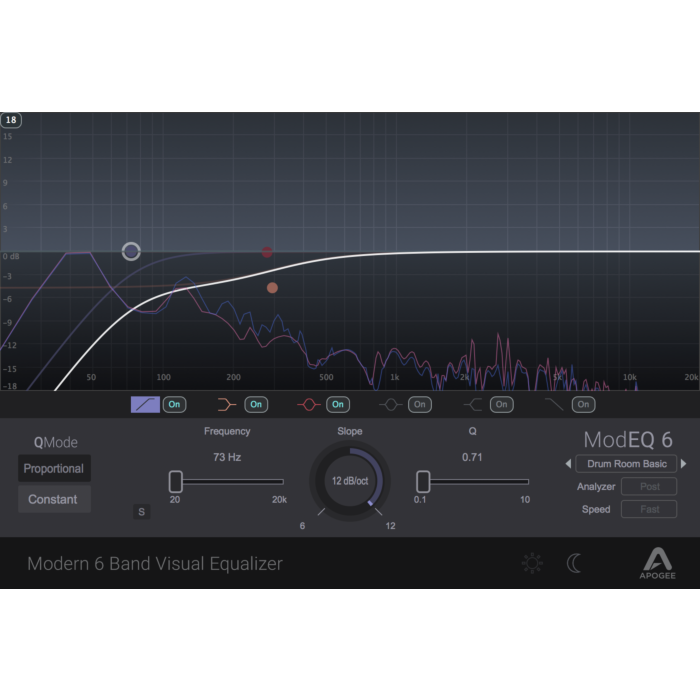 Equalizador paramétrico moderno de 6 bandas - Apogee ModEQ6 - Apogee Digital  | EQ-Apogee ModEQ6 - Apogee Digital  | EQ ID-86231