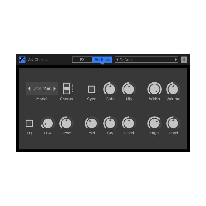 O AX Chorus inclui recriações fiéis do chorus fx exclusivo encontrado nos sintetizadores vintage AX73 e AX60. - AX Chorus - Martinic  | Mod_FX-AX Chorus - Martinic  | Mod_FX ID-84977