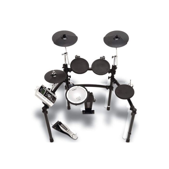 A Roland TD-9K V-Drums é uma bateria digital de alta qualidade, projetada para oferecer uma experiência de tocar bateria realista e autêntica. Com uma variedade de sons de bateria e percussão, a TD-9K é capaz de reproduzir uma ampla gama de estilos musica A Roland TD-9K V-Drums é uma bateria digital de alta qualidade, projetada para oferecer uma experiência de tocar bateria realista e autêntica. Com uma variedade de sons de bateria e percussão, a TD-9K é capaz de reproduzir uma ampla gama de estilos musica