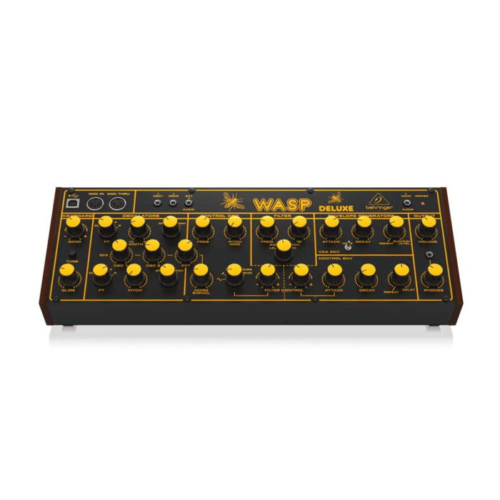 O Behringer WASP Deluxe é um synthesizer híbrido que traz de volta à vida um clássico dos anos 70. Com um design de oscilador duplo digital, ele oferece recursos flexíveis de modelagem de som e uma reprodução autêntica do circuito original. Este sintetiza