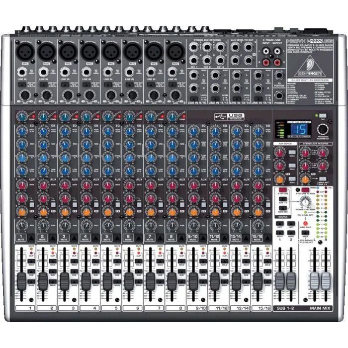 behringer xenyx 2222 usb mixer | TeclaCenter Instrumentos Musicai