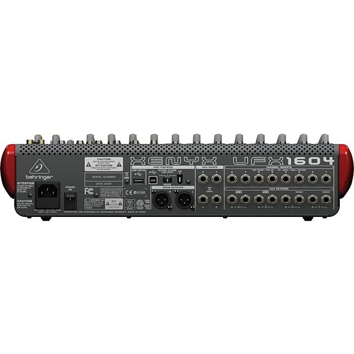 A Behringer Xenyx UFX1604 é uma interface de áudio de alta qualidade, com capacidade de gravação em 24-bit/96 kHz e conexão USB/Firewire. Com 16 canais, é ideal para estúdios de gravação e produção musical, permitindo a conexão de diversos instrumentos e 