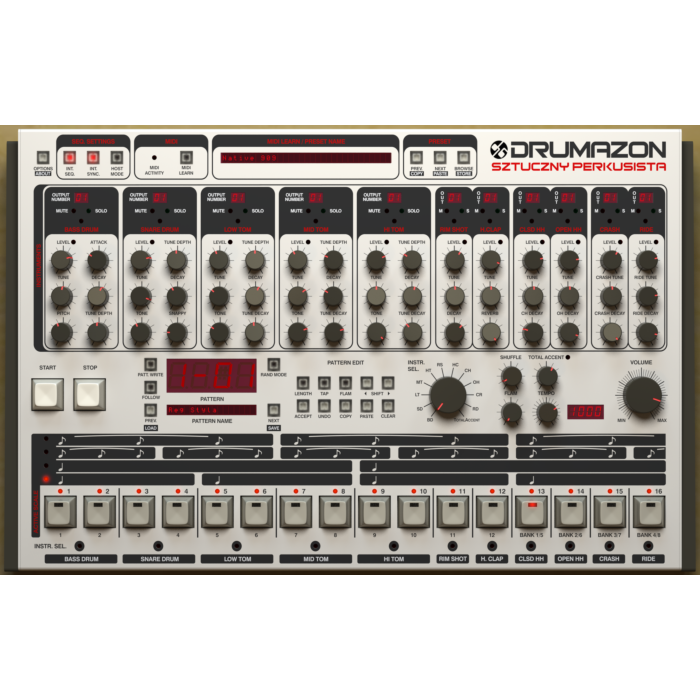 Excelente emulação TR-909 - D16 Drumazon - D16 Group  | Beat_Tools-D16 Drumazon - D16 Group  | Beat_Tools ID-86439