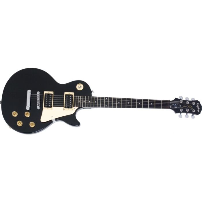 A Epiphone Les Paul LP-100 Black é uma guitarra elétrica de alta qualidade, perfeita para músicos de todos os níveis. Com um design clássico Les Paul, esta guitarra oferece um som poderoso e versátil, graças aos seus captadores humbucker. Além disso, seu 