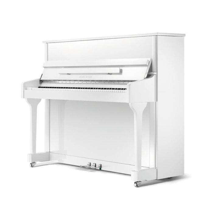 Comprar EU118S Pearl River European Series Piano Acústico Vertical com Sistema Intelligent e Silent Branco Polido com Banqueta| Teclacenter - 1