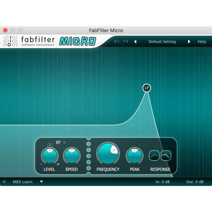 Plug-in de filtro leve - FabFilter Micro - FabFilter  | Filter-FabFilter Micro - FabFilter  | Filter ID-86727