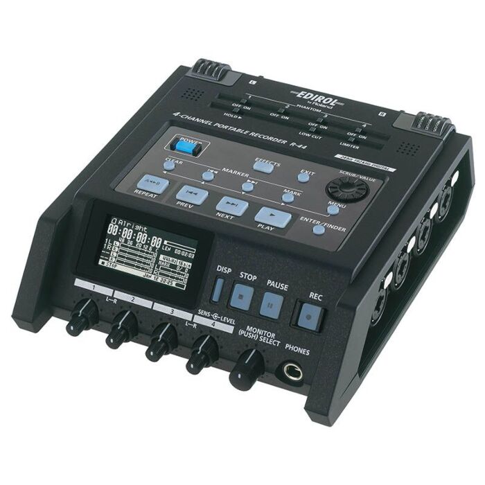 O Roland Cakewalk R-44 é um gravador digital portátil de alta qualidade, ideal para gravações de áudio em campo. Com quatro entradas XLR/TRS, é possível gravar até quatro canais simultaneamente em resolução de até 24 bits/192kHz. Possui também pré-amplifi