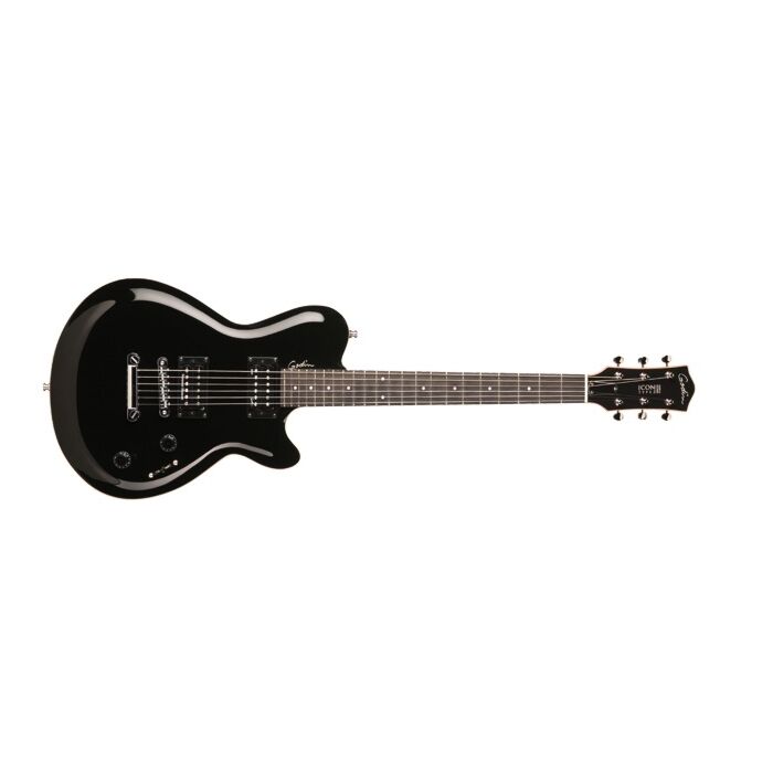 Guitarra godin icon type2 fat black  GUITARRA GODIN ICON TYPE 2 FAT BLACK HG COM BAG 034437, 6 CORDAS DE A&CcedilO, CORPO CÂMARA ACÚSTICA MOGNO. -guitarra godin icon type2 fat black ID-3021