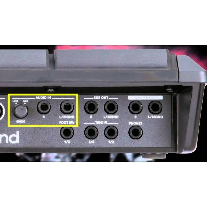 Roland SPD-SX Sampler Preto | TeclaCenter Instrumentos Musicais
