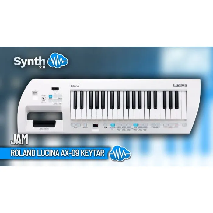 roland lucina ax-09 bk keytar sintetizador portátill - preto | Te