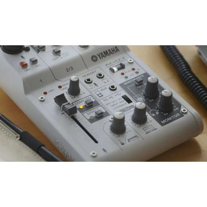 yamaha ag06 mixer - branco | TeclaCenter Instrumentos Musicais