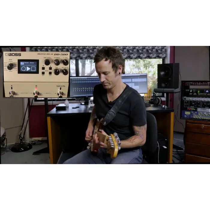 ギター DD-500 Pedal de Delay para Guitarra BOSS DD-500 Digital Delay com