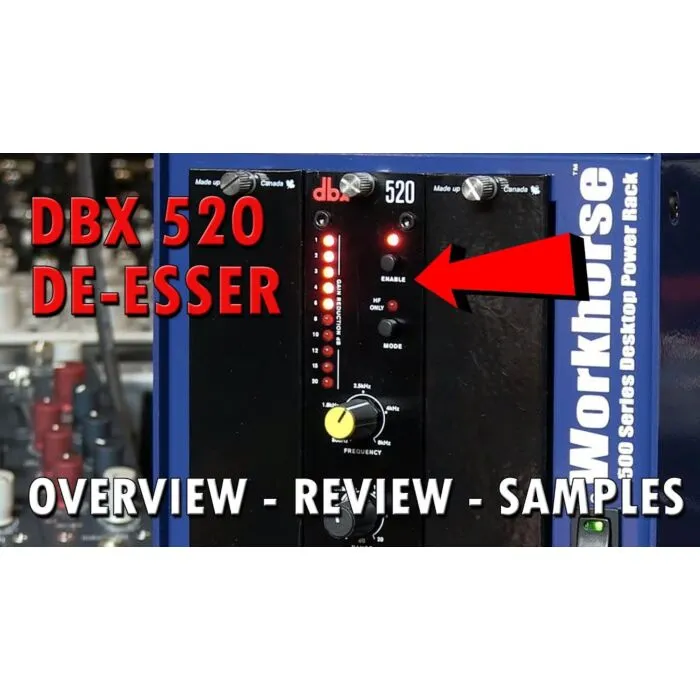 de-esser dbx 520 - série 500 - usado | TeclaCenter Instrumentos M