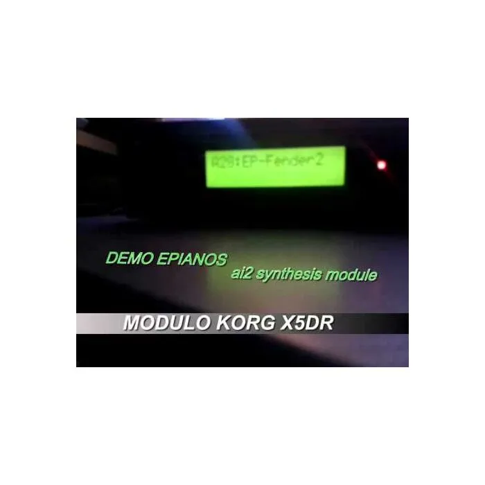 Módulo sintetizador Korg X5DR - qualidade sonora excepcional. | T