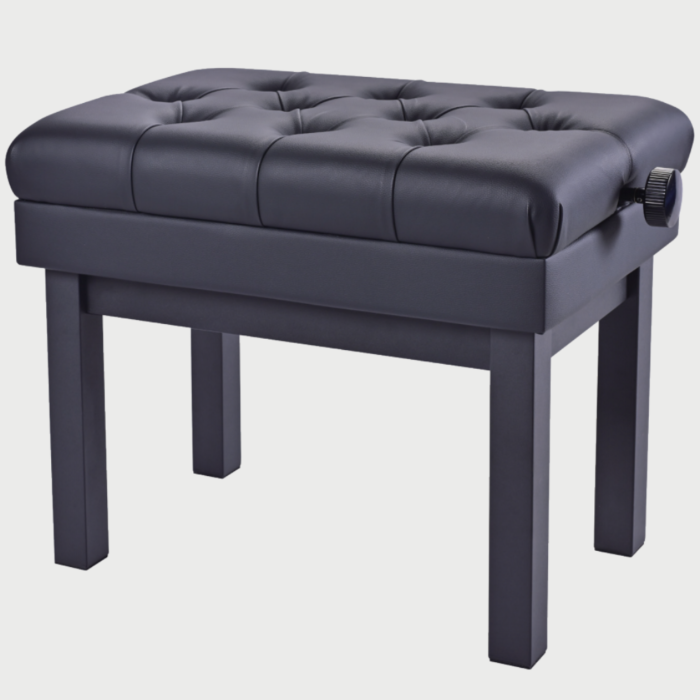 Comprar Banco de Piano BULARA TM58 Ajustável com Pernas Metálicas - Preto Fosco - 1