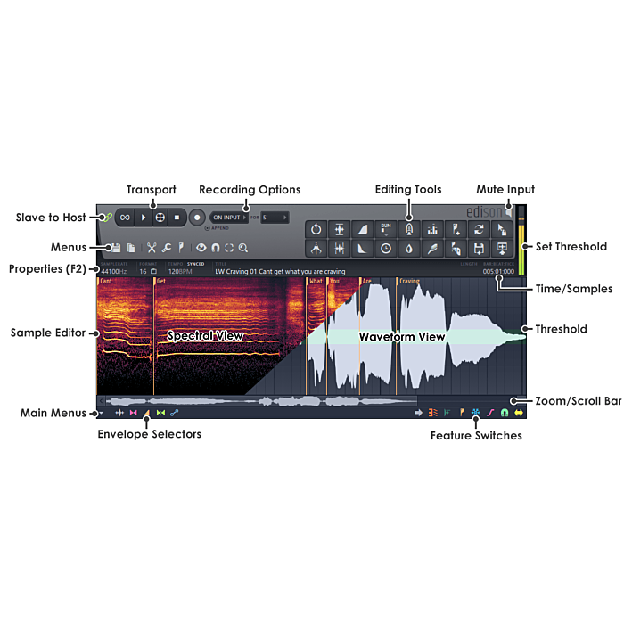 Gravação de edição de áudio integrada ao host - Image Line Edison - Image Line  | Utility-Image Line Edison - Image Line  | Utility ID-86844